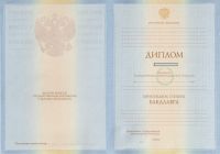 Диплом бакалавра с 2009 по 2010 год